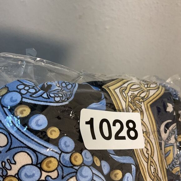 J McLaughlin Ladies Sheath Dress Small Blue Yellow White Print Catalina Knit - Picture 9 of 10